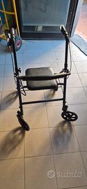 Deambulatore Rollator Pieghevole con Seduta e Fre