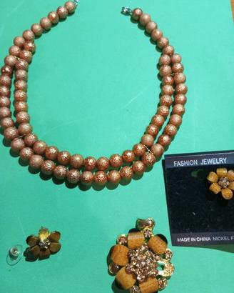 Set Parure Gioielli Donna - Collana Doppia Goccia 