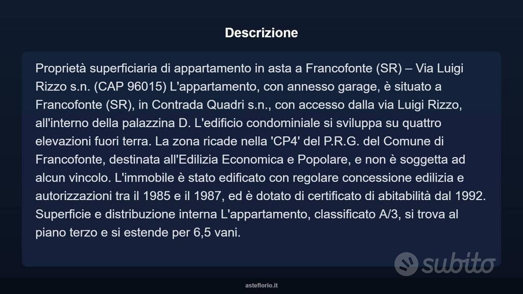 Appartamento – Francofonte, Siracusa - Vista 3