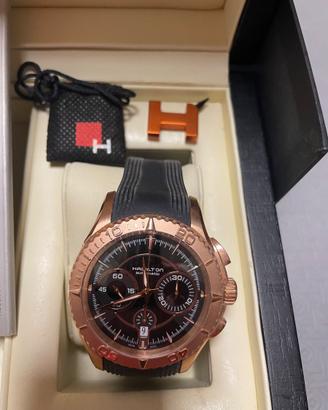 Hamilton chrono oro rosa conf originale