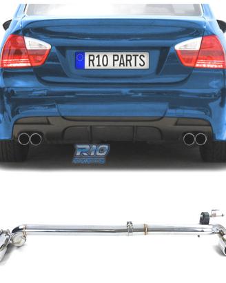 KIT CONVERSIONE SCARICO BMW E90 E91 LOOK M DOPPIO 
