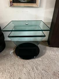 Porta tv in cristallo