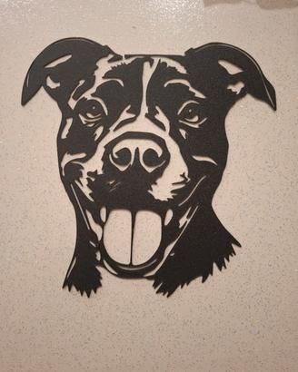 line Art da parete  " pit bull"
