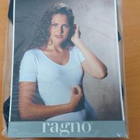 Canotta intima nera Ragno mezza manica tg. S/3