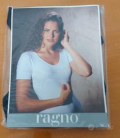 Canotta intima nera Ragno mezza manica tg. S/3