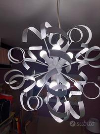 lampada a sospensione argento