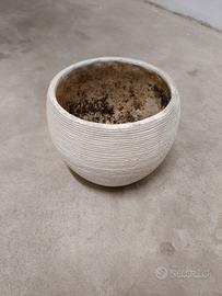 vaso ceramica bianca