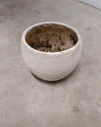 vaso ceramica bianca