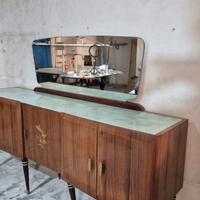 Specchiera anni ’50 artigianale – cornice in legno