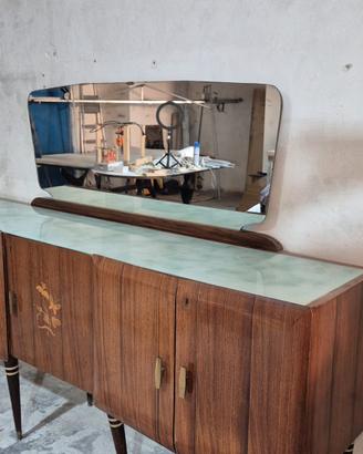 Specchiera anni ’50 artigianale – cornice in legno