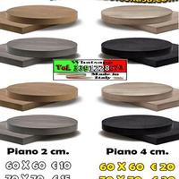 Piani e top in legno melaminico