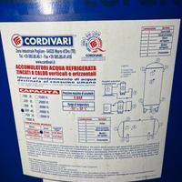 Accumulatore acqua per pompe di calore