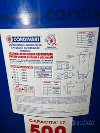Accumulatore acqua per pompe di calore
