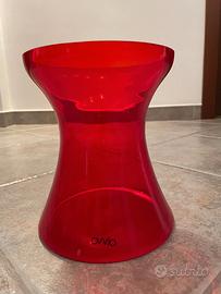 Vaso in vetro rosso Ovvio vetro rosso