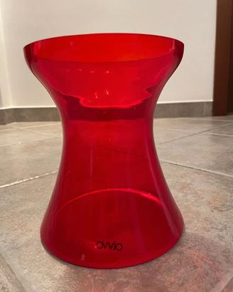 Vaso in vetro rosso Ovvio vetro rosso