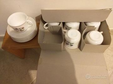Set di 6 tazzine fleur d'ete arcopal