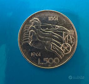 500 lire "Unita' d'Italia" in argento