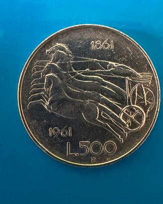 500 lire "Unita' d'Italia" in argento