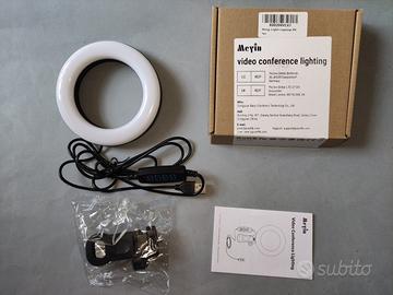 Ringlight 12cm luminosità regolabile -- Nuovo