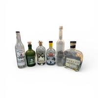 3 lotto bottiglie vuote gin