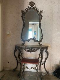 CONSOLLE CON SPECCHIERA IN STILE BAROCCO