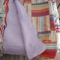 Copriletto singolo trapuntato reversibile