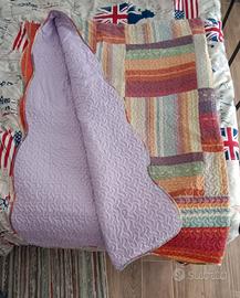 Copriletto singolo trapuntato reversibile