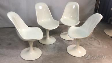Sedie vintage tulip design anni 70