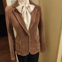 giacca infiancata colore bronzo velluto cotone M