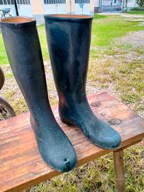 Stivali  pioggia neri da donna n. 38 Marca Superga