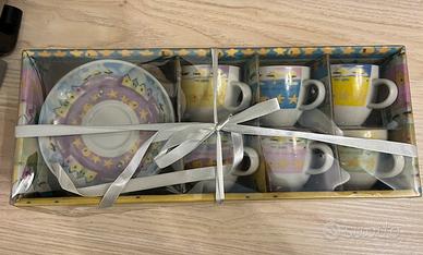 6 tazzine caffe colorate NUOVE