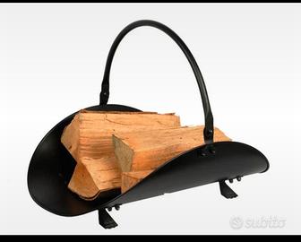 Porta legna con maniglia Dusty