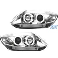 FARI BMW Z4 E85 03-09 OCCHI ANGELI CCFL FONDO CROM
