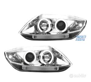 FARI BMW Z4 E85 03-09 OCCHI ANGELI CCFL FONDO CROM