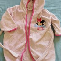 Accappatoio Minnie Disney bimba 18 mesi nuovo