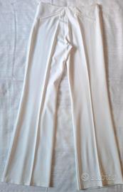 Pantalone bianco Pois donna taglia 42