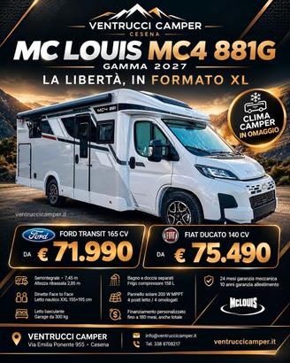 Mclouis MC4 881 LETTO NAUTICO FACE A FACE 7,45M AN