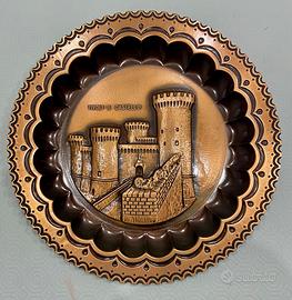 Piatto in rame Vintage