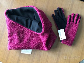 Set guanti e sciarpa da donna