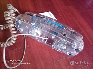 telefono vintage trasparente cult anni 80 paninaro