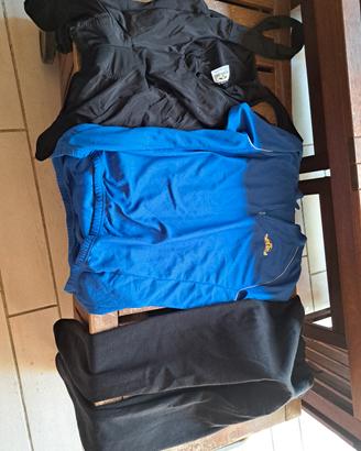 pantaloni e maglietta ciclismo xl