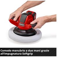 Einhell Lucidatrice per Auto, Rosso / Nero, 254 mm