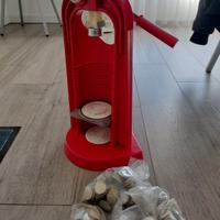 tappatrice cremagliera a colonna per tappi corona 