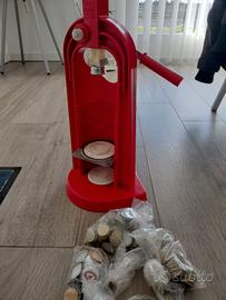 tappatrice cremagliera a colonna per tappi corona 