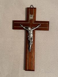 Crocifisso vintage in legno