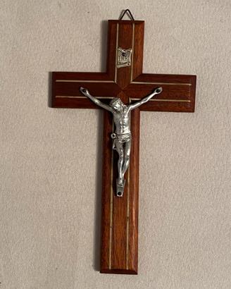 Crocifisso vintage in legno