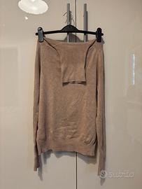 Maglioncino beige con collo alto Zara