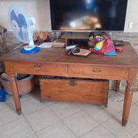 tavolo antico in legno massello anno 1920 circa