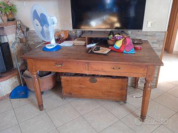 tavolo antico in legno massello anno 1920 circa