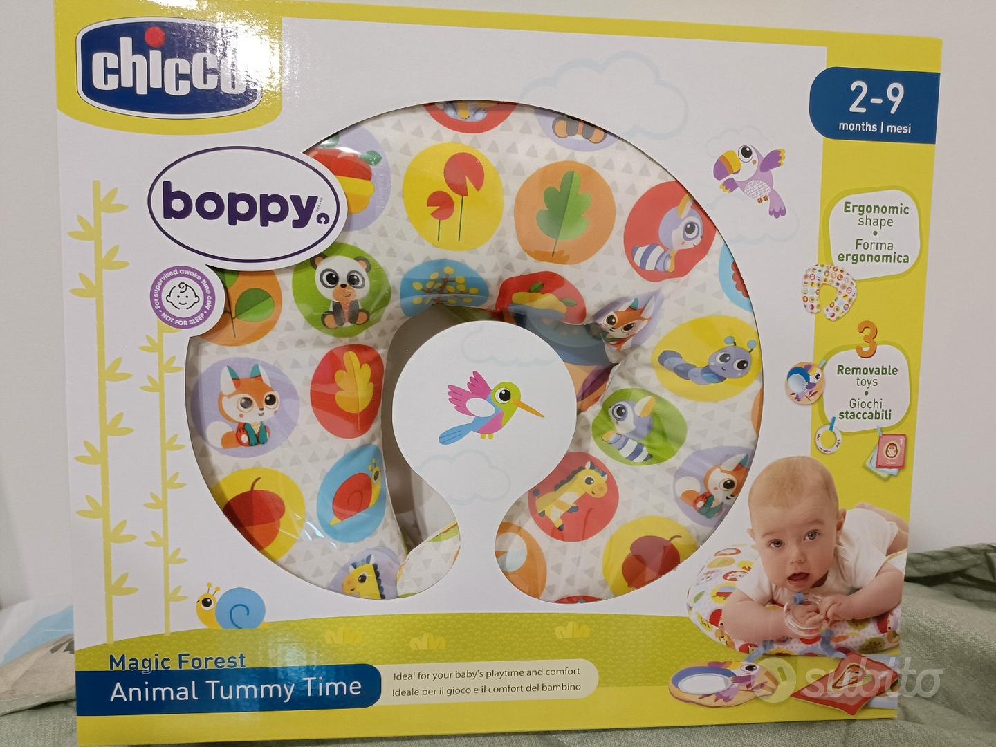 Chicco Gioco Cuscino Boppy Animal Tummy Time 2-9 Mesi.